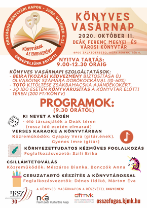 Könyves vasárnapi programjaink a Deák Ferenc Megyei és Városi Könyvtárban