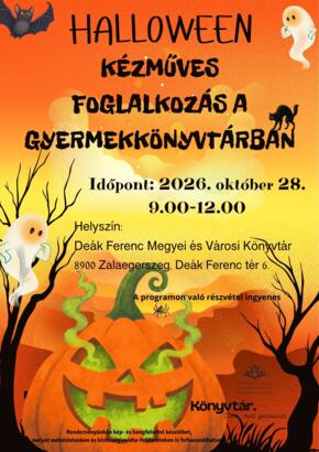 Halloween - k�zm�ves foglalkoz�s a gyermekk�nyvt�rban
