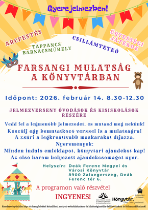 Farsangi mulats�g a k�nyvt�rban