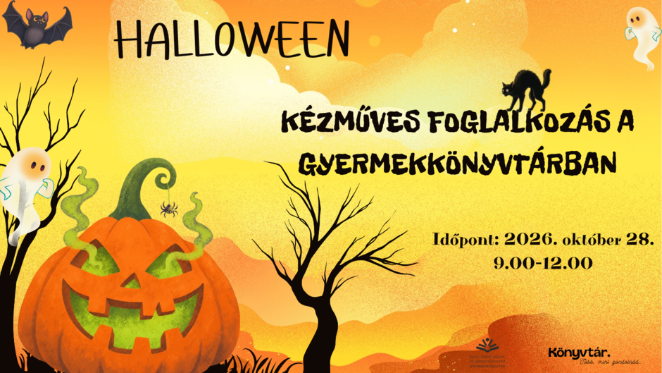 Halloween - k�zm�ves foglalkoz�s a gyermekk�nyvt�rban