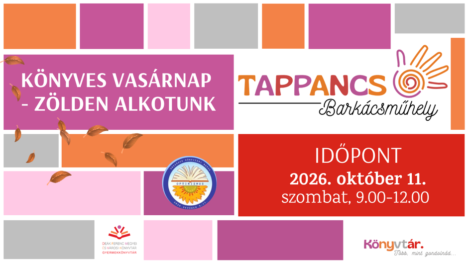 Orsz�gos K�nyvt�ri Napok 2026 - Tappancs Bark�csm�hely okt�ber