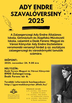 Ady Endre szavalverseny 2025