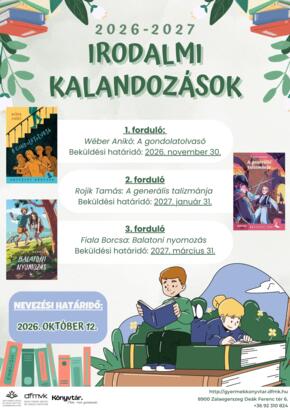 Irodalmi kalandoz�sok 2026-2027