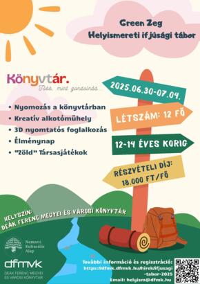 GREEN ZEG Helyismereti ifjsgi tbor 2025.06.30-07.04.
