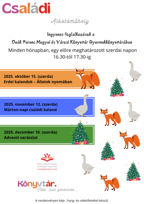 Csaldi alkotmhelynk programja 2025